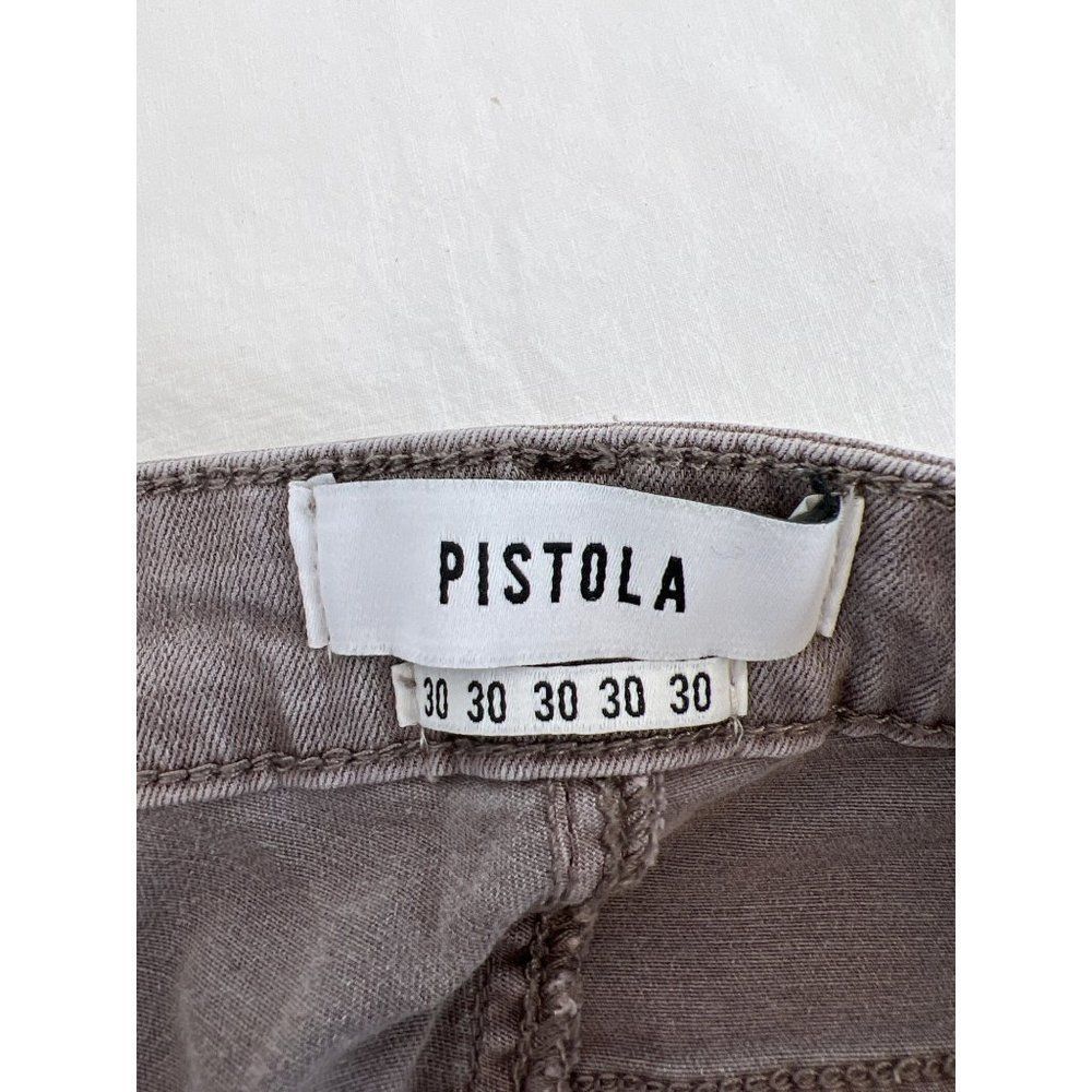 Pistola Womens Size 30 Gray Brown Ribbed Knee Skinny Jeans - Picture 6 of 7